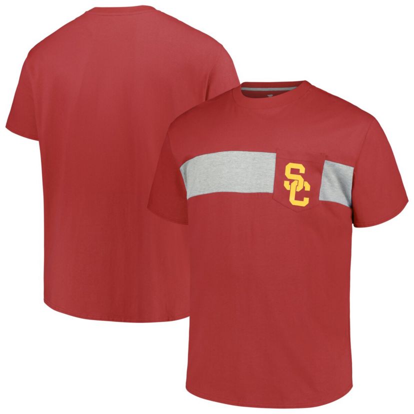 NCAA USC Trojans Big & Tall Color Stripe T-Shirt