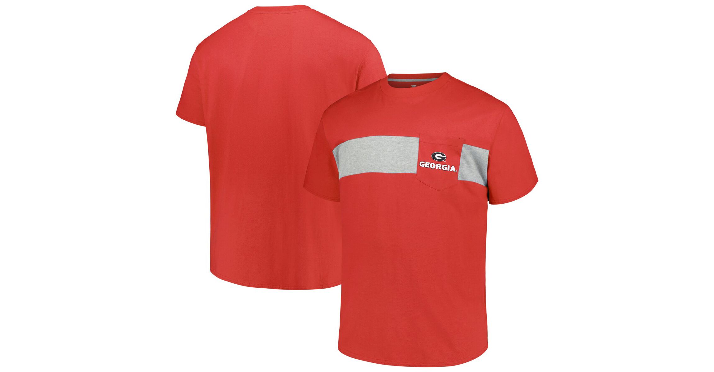 NCAA Georgia Bulldogs Big & Tall Color Stripe T-Shirt