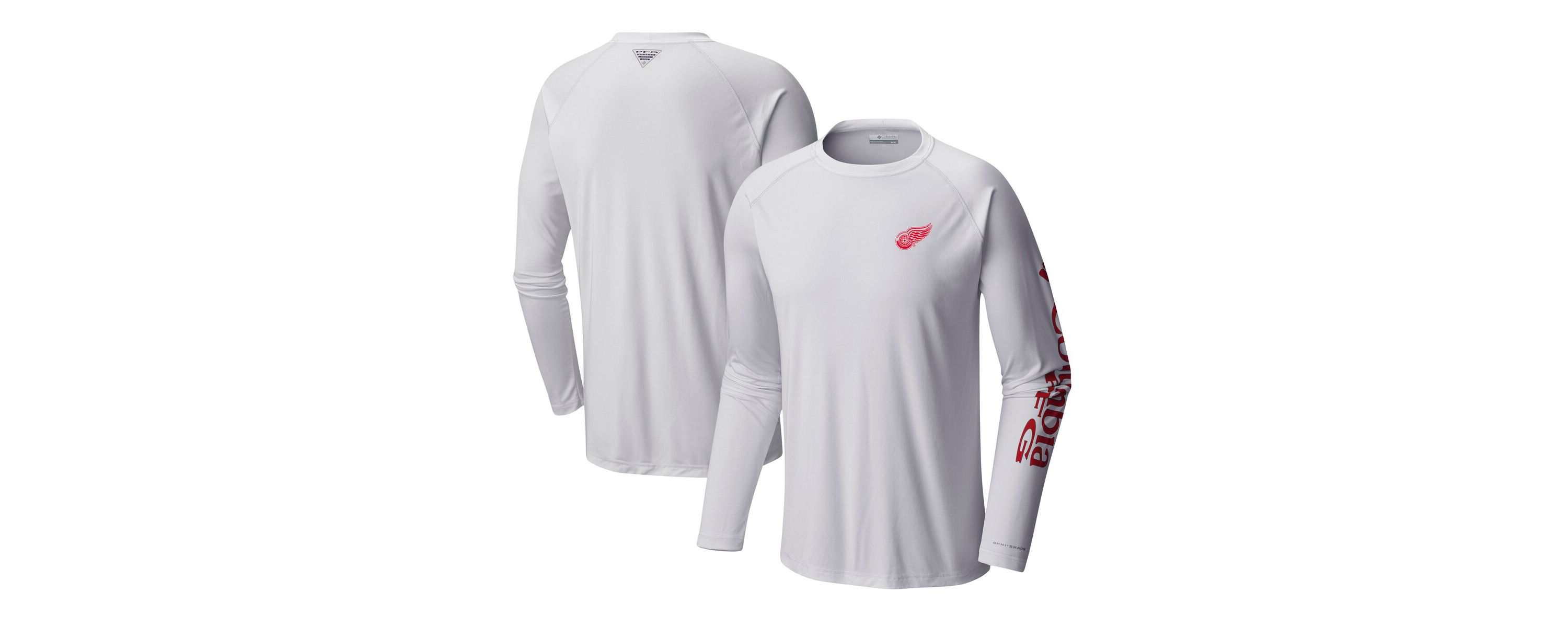 NHL Detroit Wings Terminal Tackle Omni-Shade Raglan Long Sleeve T-Shirt