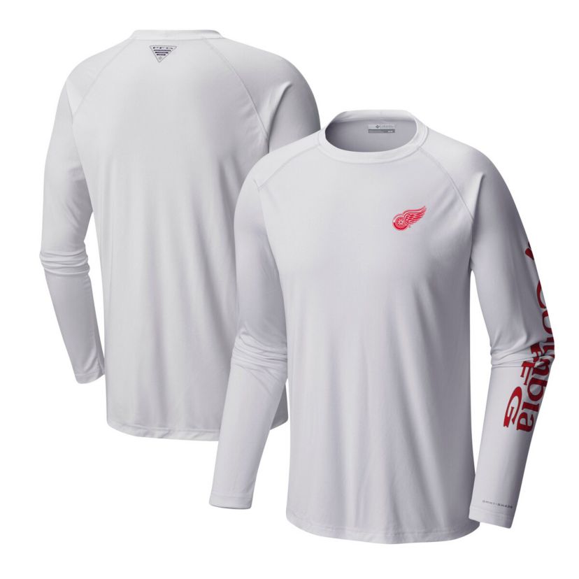 NHL Detroit Wings Terminal Tackle Omni-Shade Raglan Long Sleeve T-Shirt