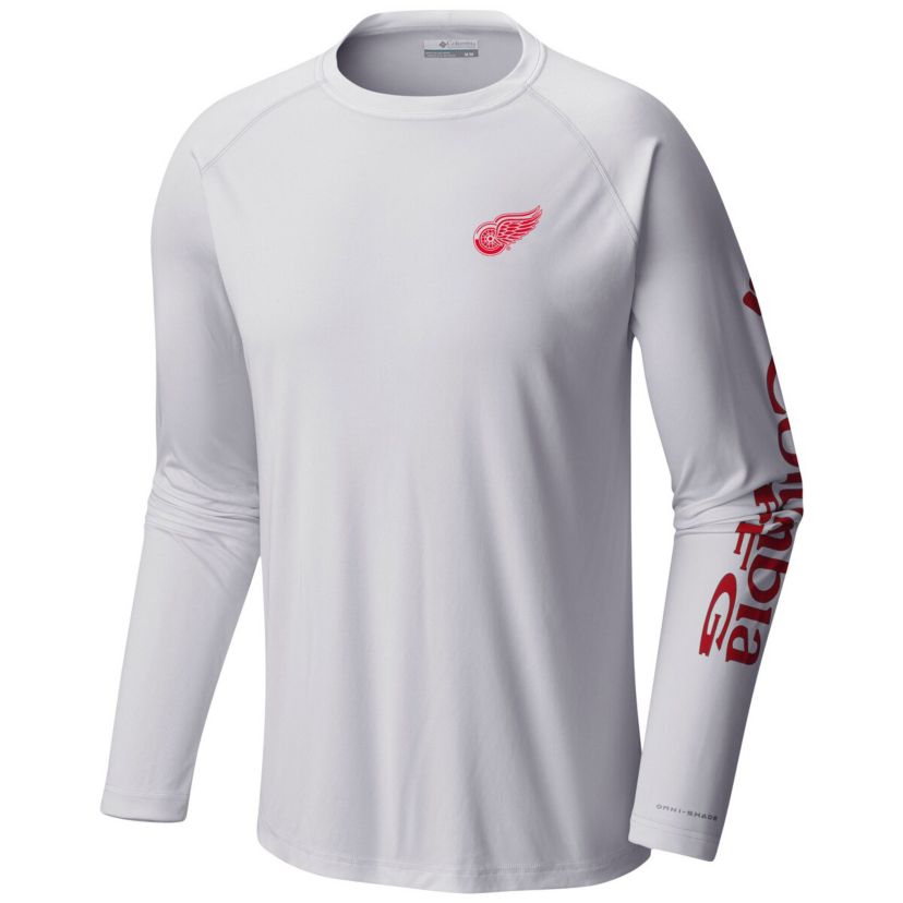 NHL Detroit Wings Terminal Tackle Omni-Shade Raglan Long Sleeve T-Shirt