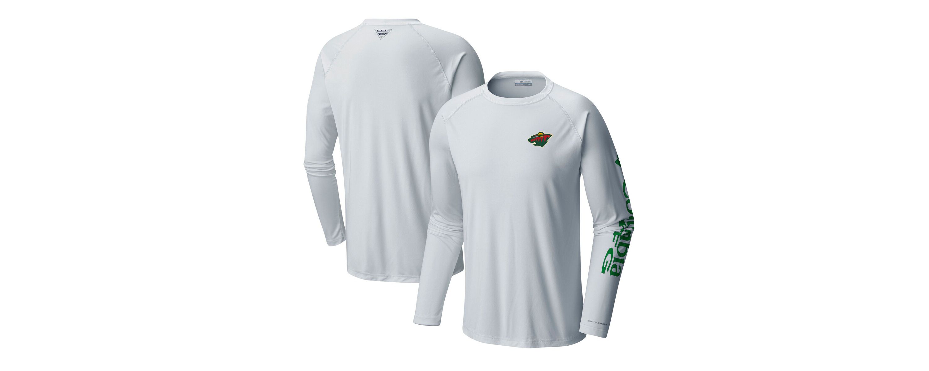 NHL Minnesota Wild Terminal Tackle Omni-Shade Raglan Long Sleeve T-Shirt