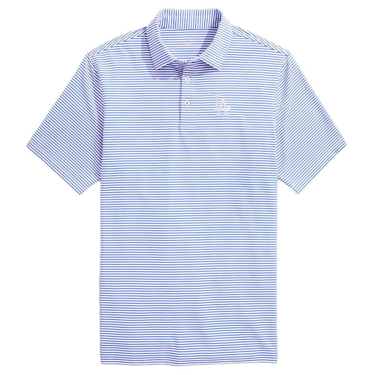 MLB Vineyard Vines Los Angeles Dodgers Bradley Stripe Polo