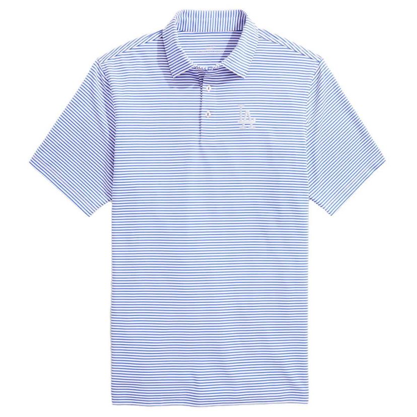 MLB Vineyard Vines Los Angeles Dodgers Bradley Stripe Polo