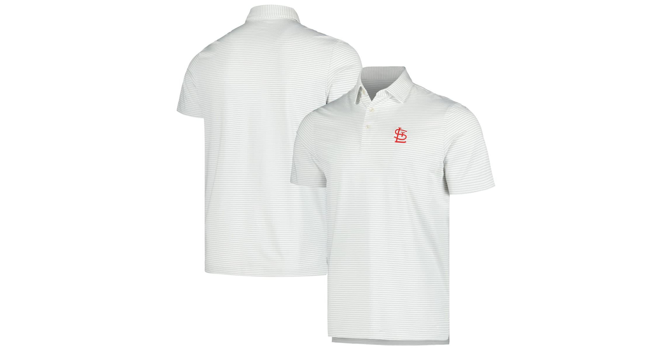 MLB Vineyard Vines St. Louis Cardinals Bradley Stripe Polo