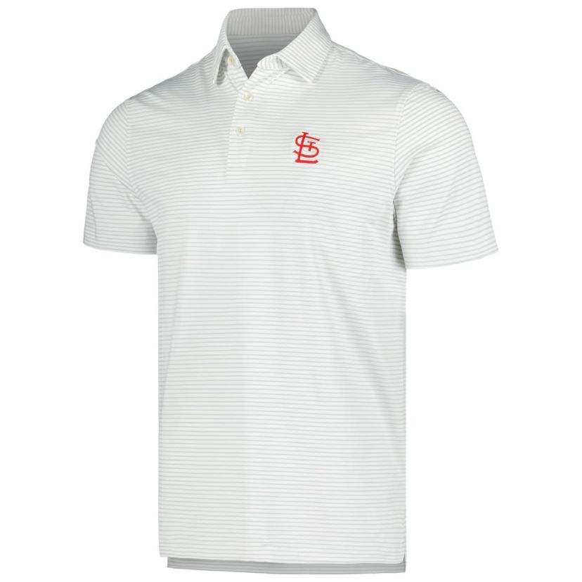 MLB Vineyard Vines St. Louis Cardinals Bradley Stripe Polo