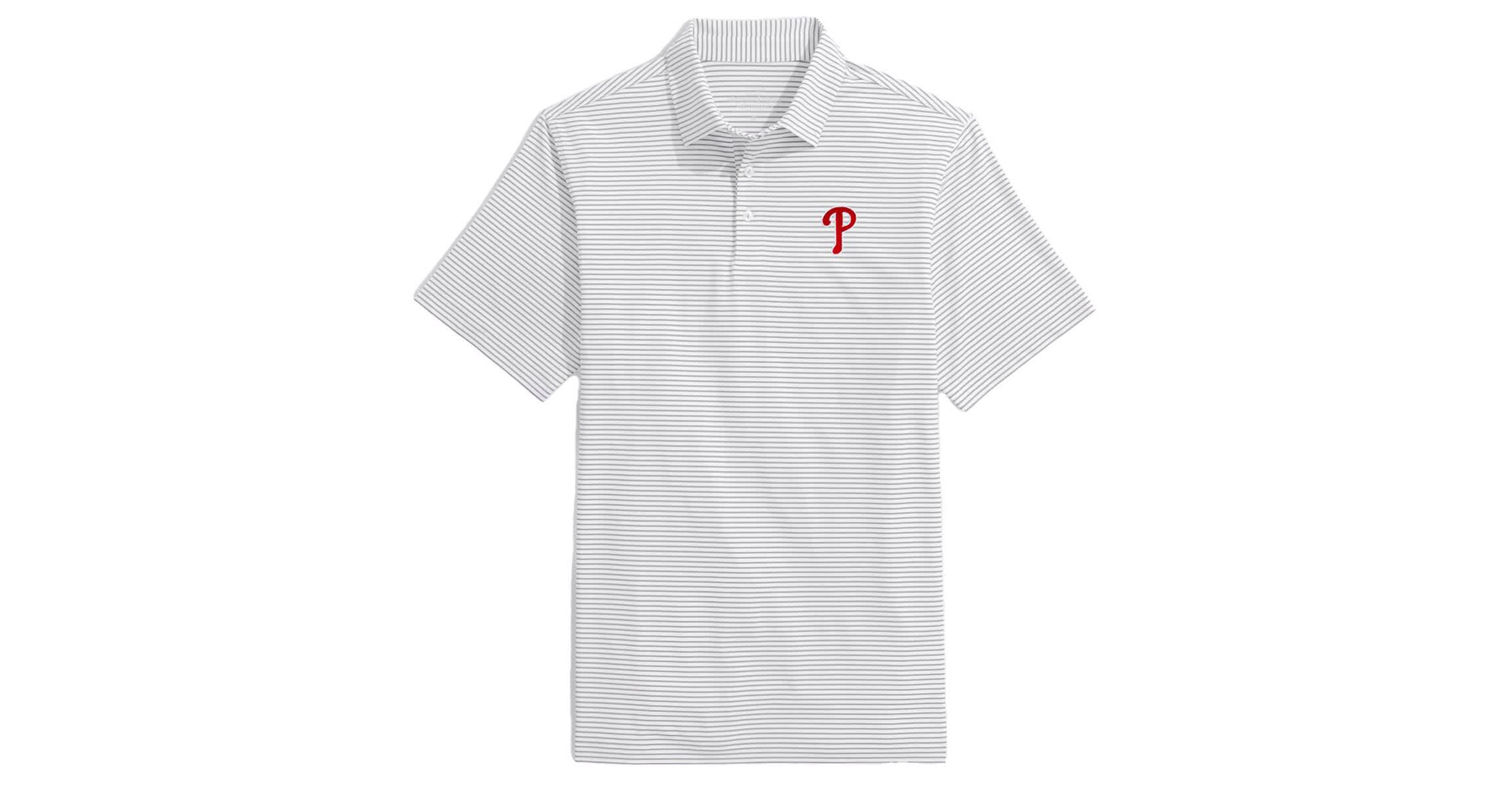 MLB Vineyard Vines Philadelphia Phillies Bradley Stripe Polo