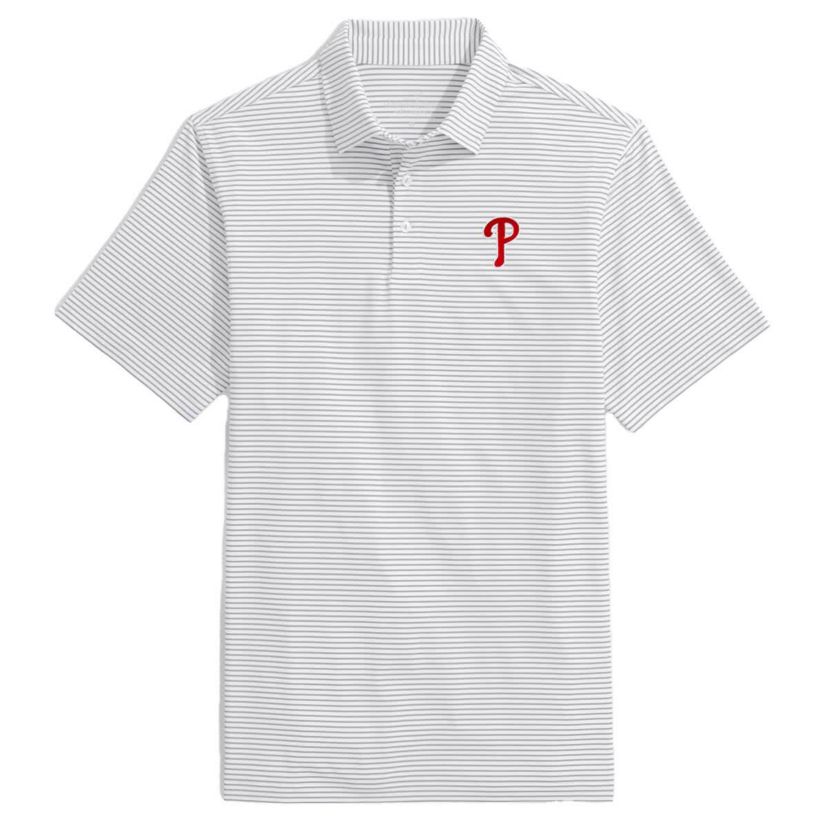 MLB Vineyard Vines Philadelphia Phillies Bradley Stripe Polo