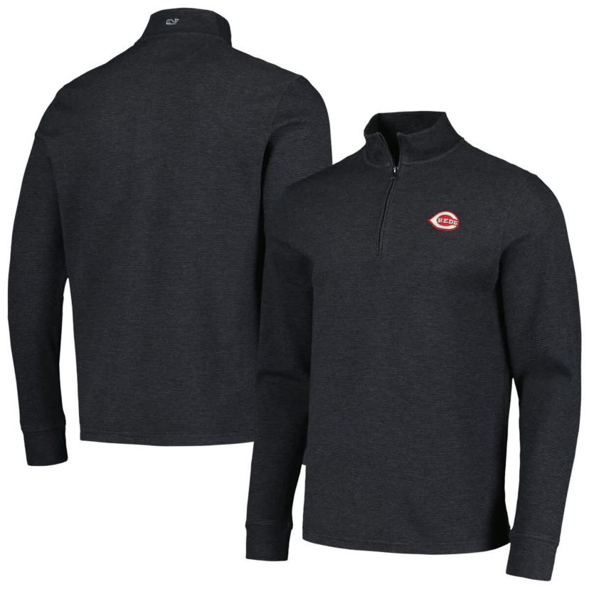 MLB Vineyard Vines Cincinnati Reds Saltwater Quarter-Zip Jacket