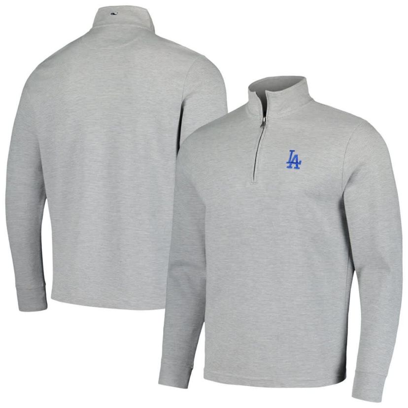 MLB Vineyard Vines Los Angeles Dodgers Saltwater Quarter-Zip Jacket