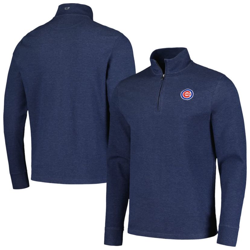 MLB Vineyard Vines Chicago Cubs Saltwater Quarter-Zip Jacket