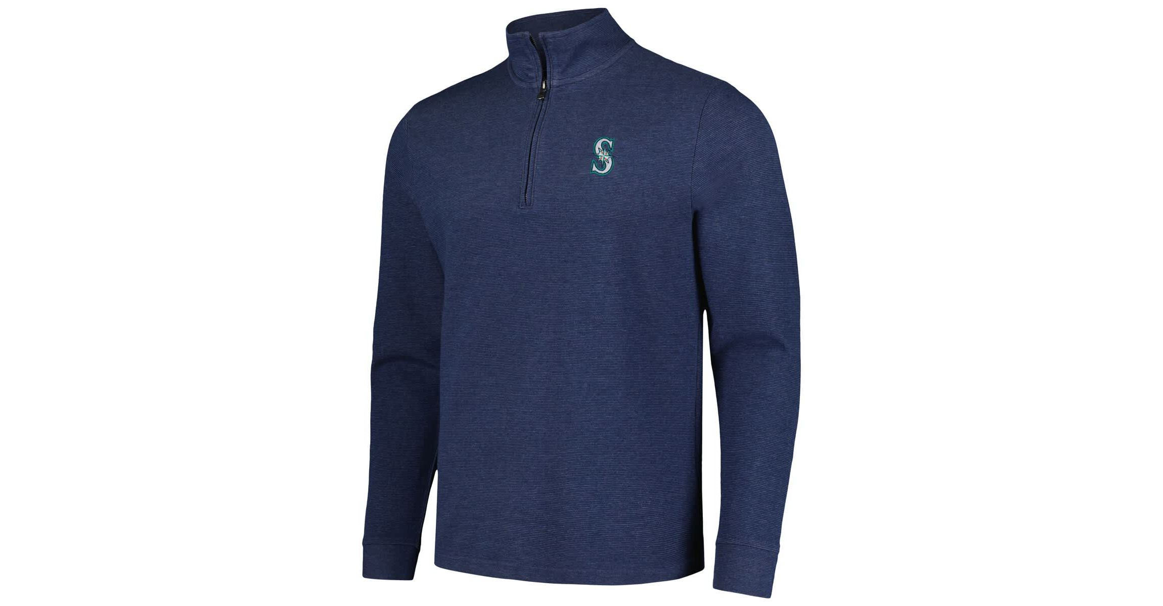 MLB Vineyard Vines Seattle Mariners Saltwater Quarter-Zip Jacket
