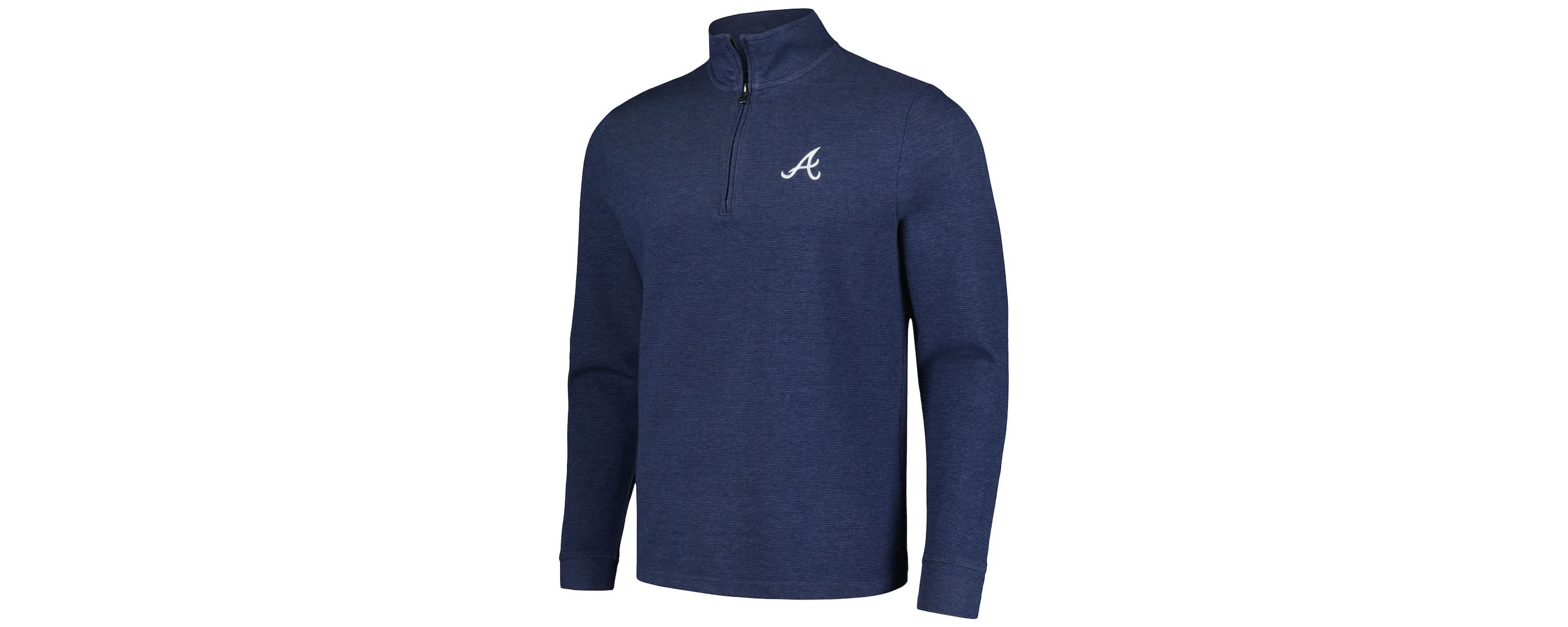 MLB Vineyard Vines Atlanta Braves Saltwater Quarter-Zip Jacket