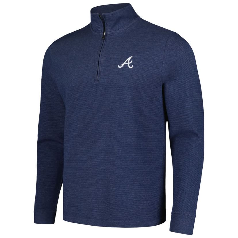 MLB Vineyard Vines Atlanta Braves Saltwater Quarter-Zip Jacket