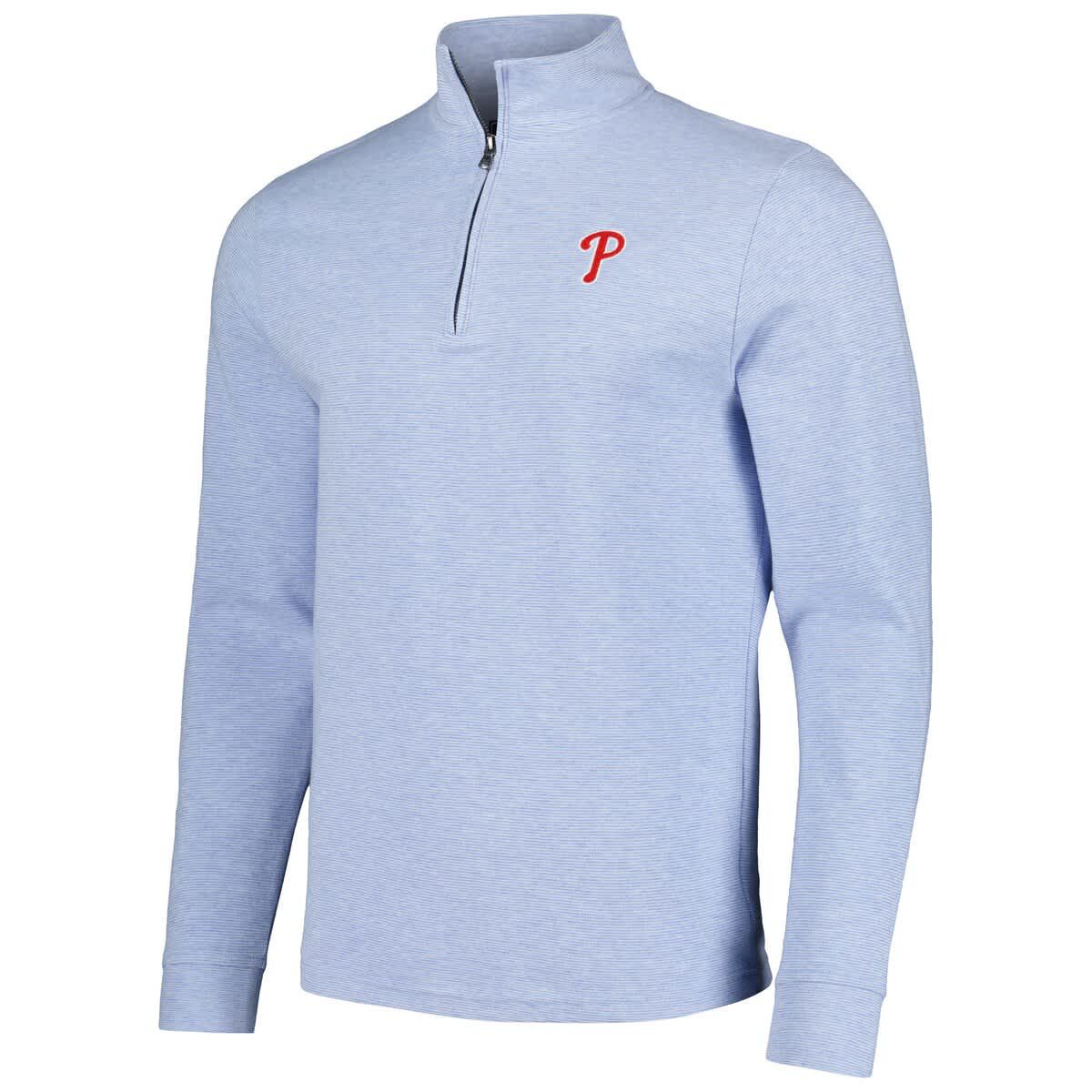 MLB Vineyard Vines Light Philadelphia Phillies Saltwater Quarter-Zip Jacket