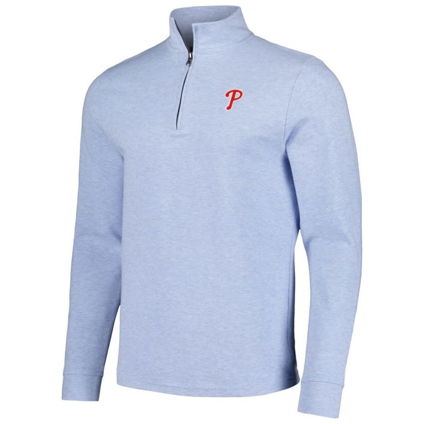 MLB Vineyard Vines Light Philadelphia Phillies Saltwater Quarter-Zip Jacket