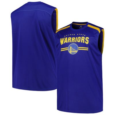 Men's NBA Fanatics Golden State Warriors Big & Tall Birdseye Muscle Tank Top