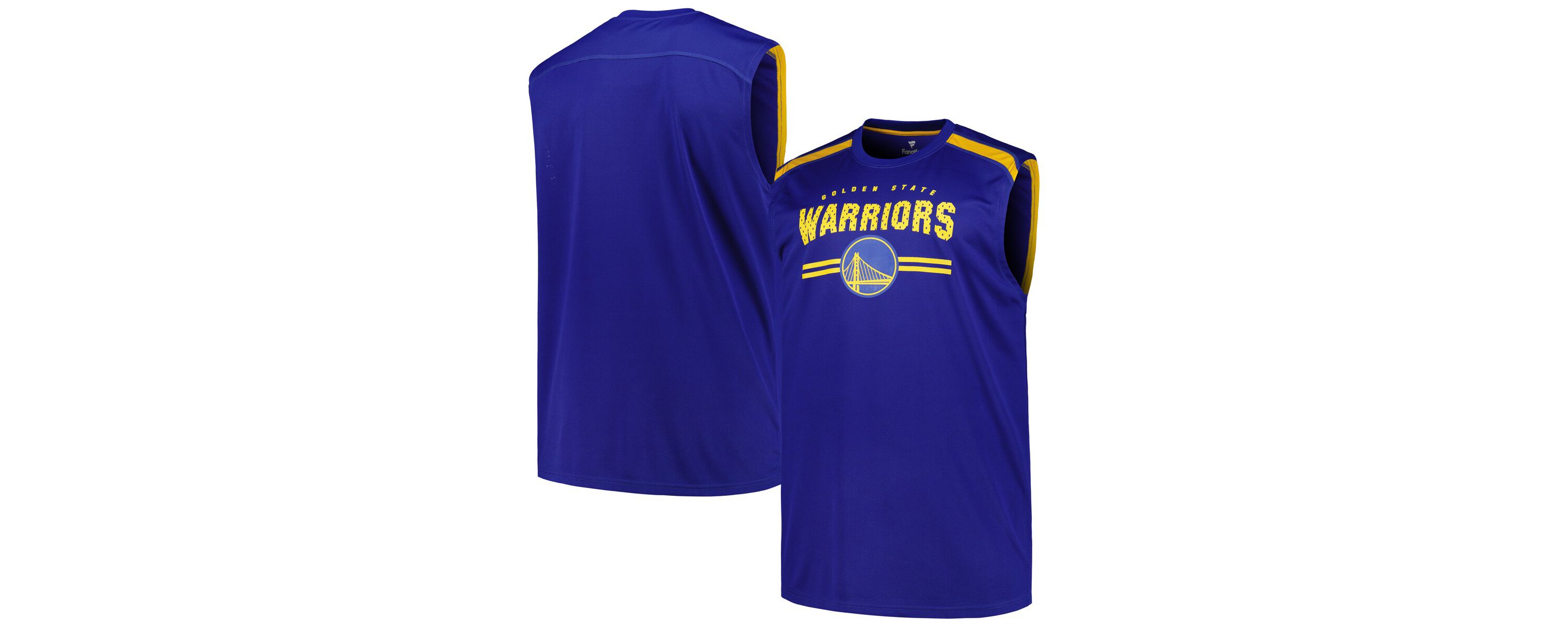 NBA Fanatics Golden State Warriors Big & Tall Birdseye Muscle Tank Top