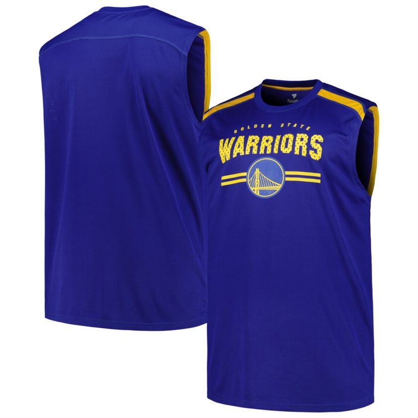 NBA Fanatics Golden State Warriors Big & Tall Birdseye Muscle Tank Top