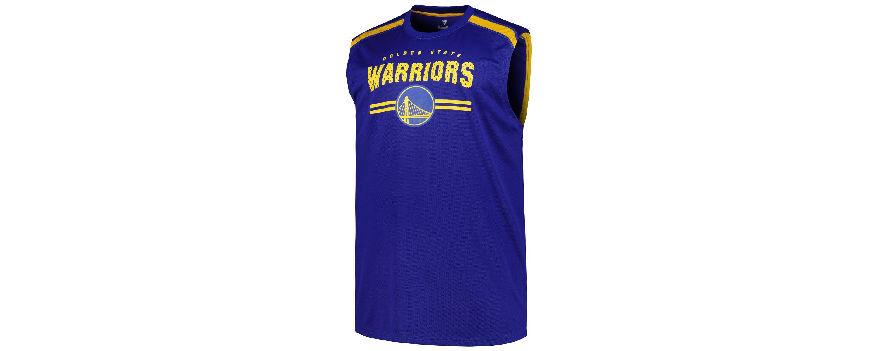 NBA Fanatics Golden State Warriors Big & Tall Birdseye Muscle Tank Top