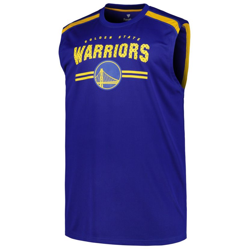 NBA Fanatics Golden State Warriors Big & Tall Birdseye Muscle Tank Top