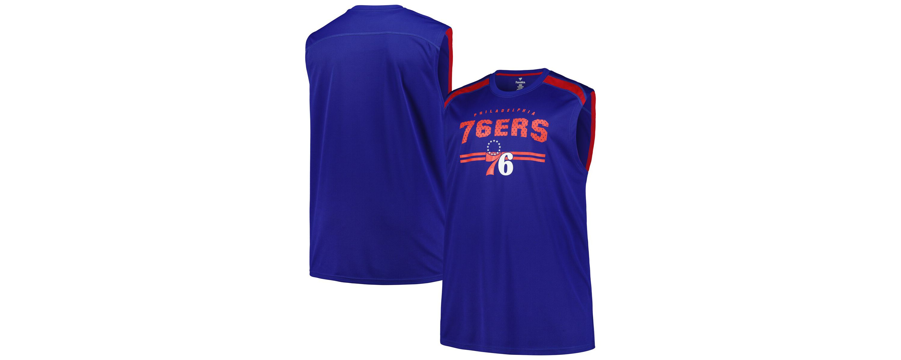 NBA Fanatics Philadelphia 76ers Big & Tall Birdseye Muscle Tank Top