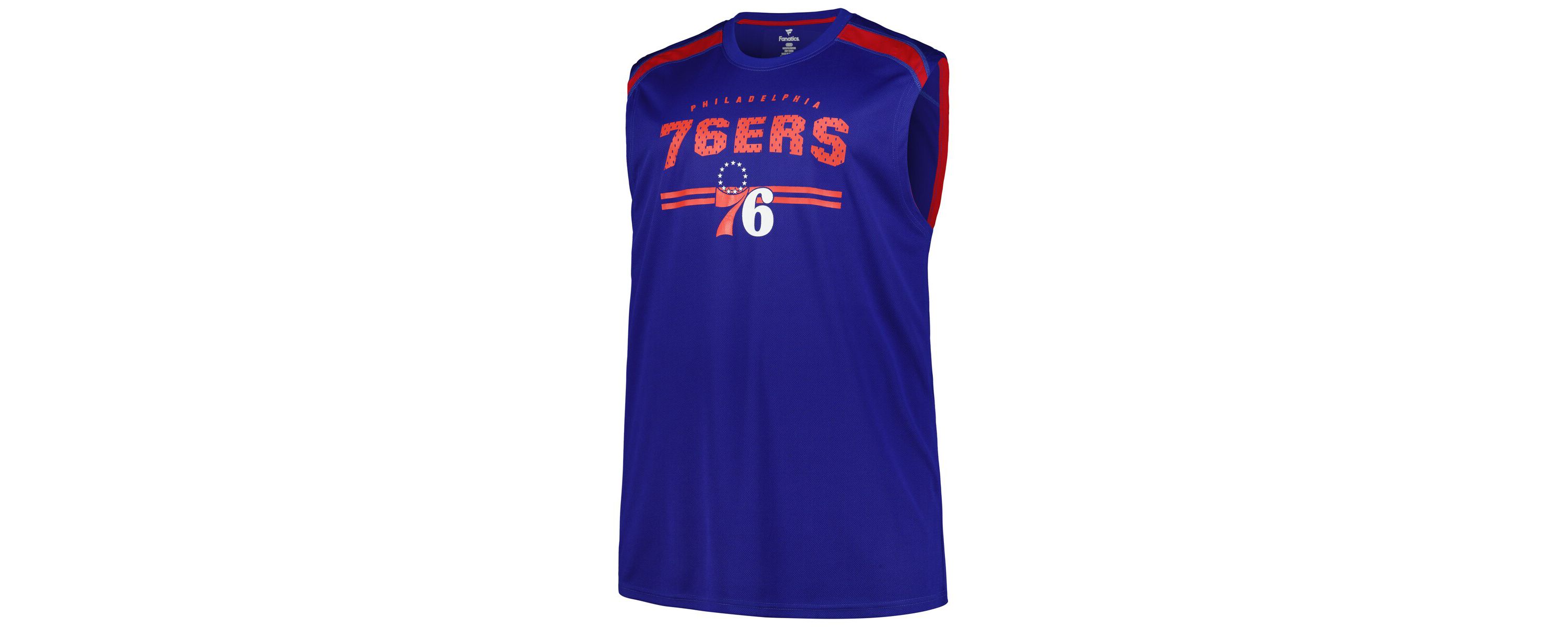 NBA Fanatics Philadelphia 76ers Big & Tall Birdseye Muscle Tank Top