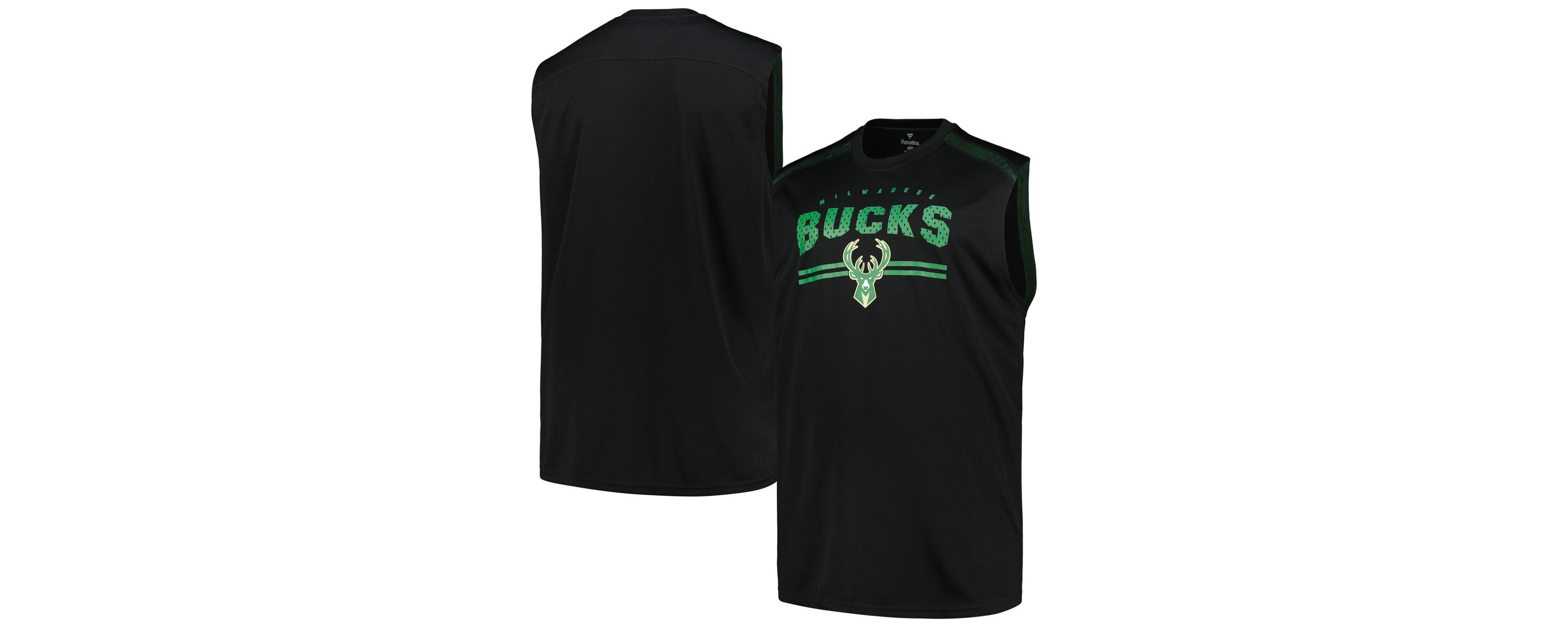 NBA Fanatics Milwaukee Bucks Big & Tall Birdseye Muscle Tank Top