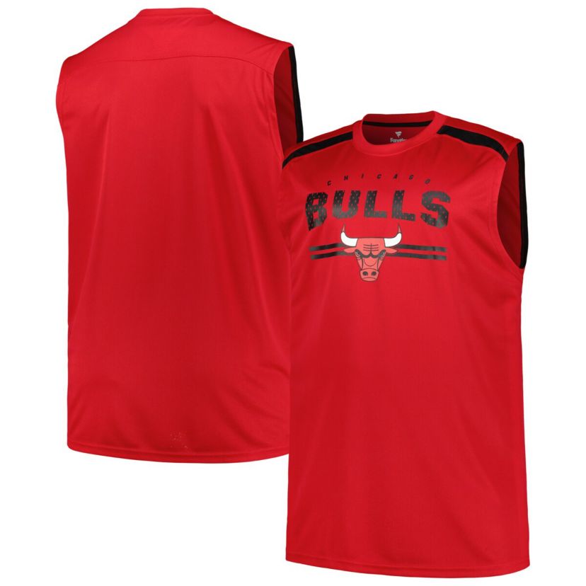 NBA Fanatics Chicago Bulls Big & Tall Birdseye Muscle Tank Top