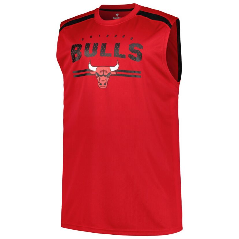 NBA Fanatics Chicago Bulls Big & Tall Birdseye Muscle Tank Top