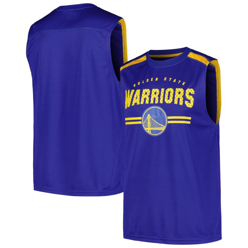 NBA Fanatics Golden State Warriors Birdseye Muscle Tank Top