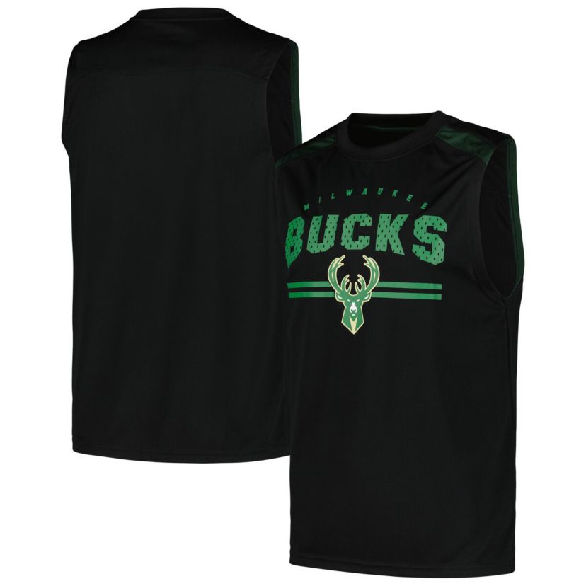 NBA Fanatics Milwaukee Bucks Birdseye Muscle Tank Top
