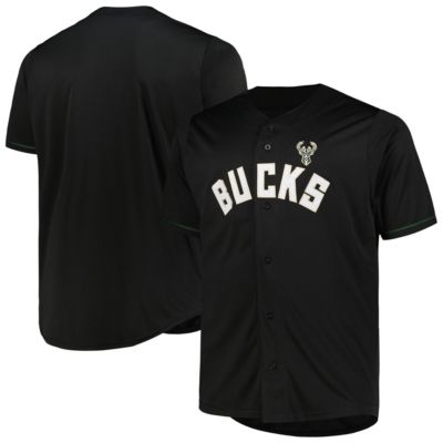 Profile Men's NBA Milwaukee Bucks Big & Tall Pop Jersey, Black, 2XL Tall