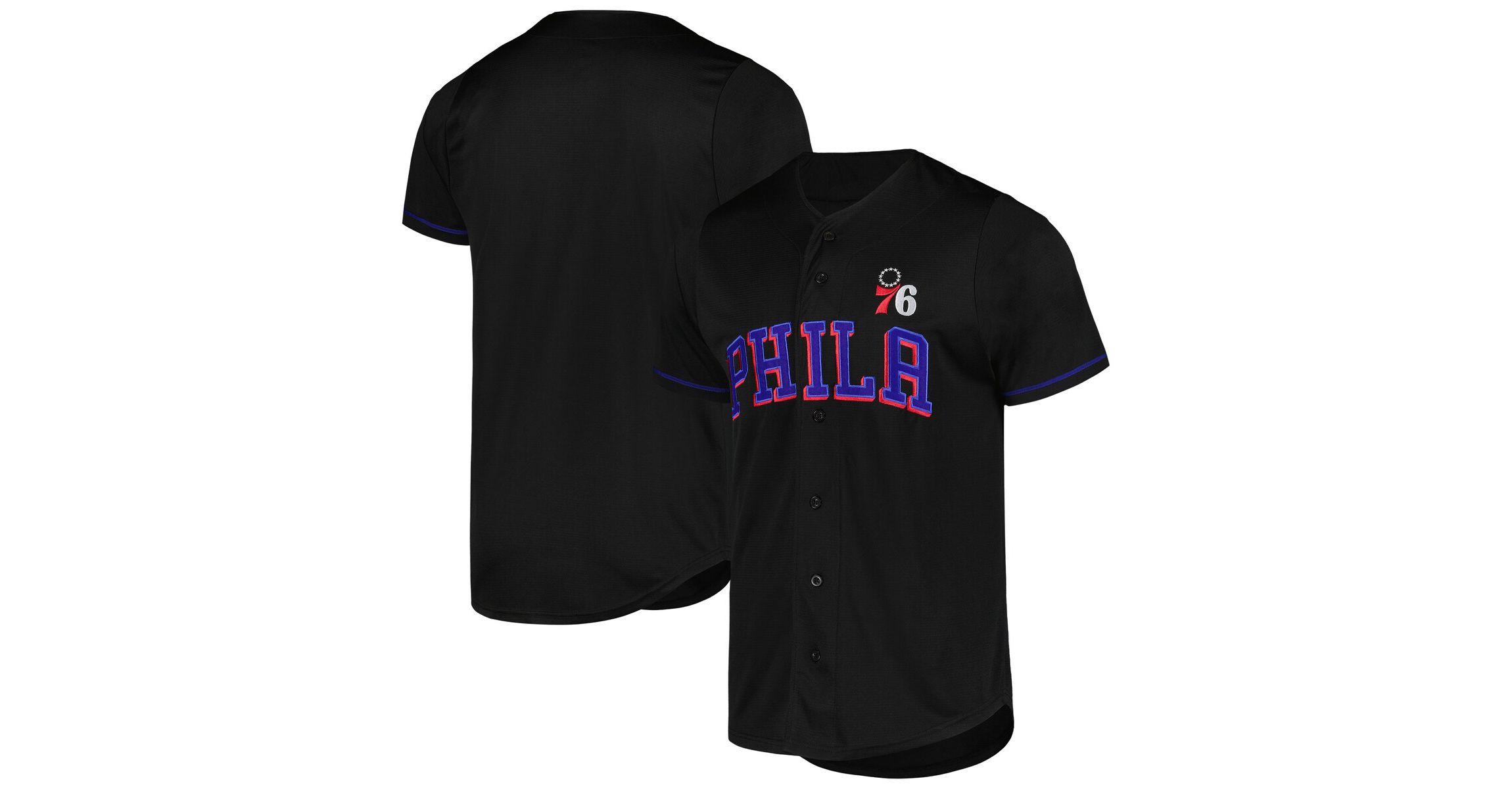 NBA Fanatics Philadelphia 76ers Pop Baseball Jersey