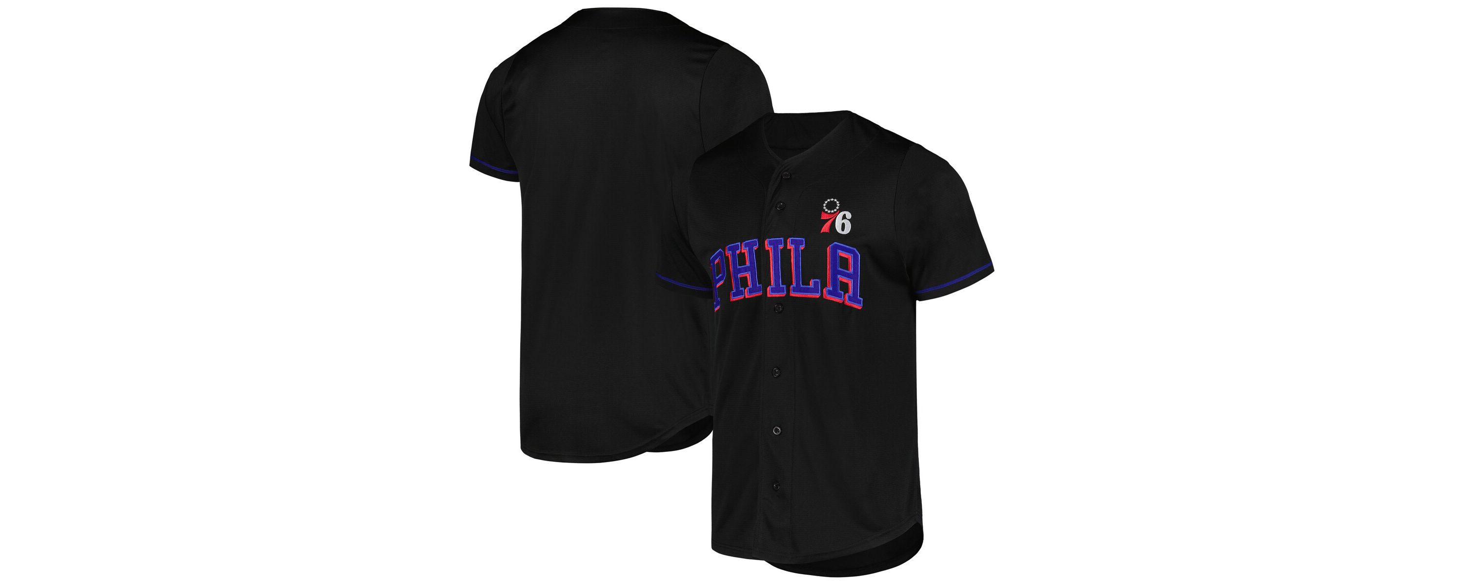 NBA Fanatics Philadelphia 76ers Pop Baseball Jersey