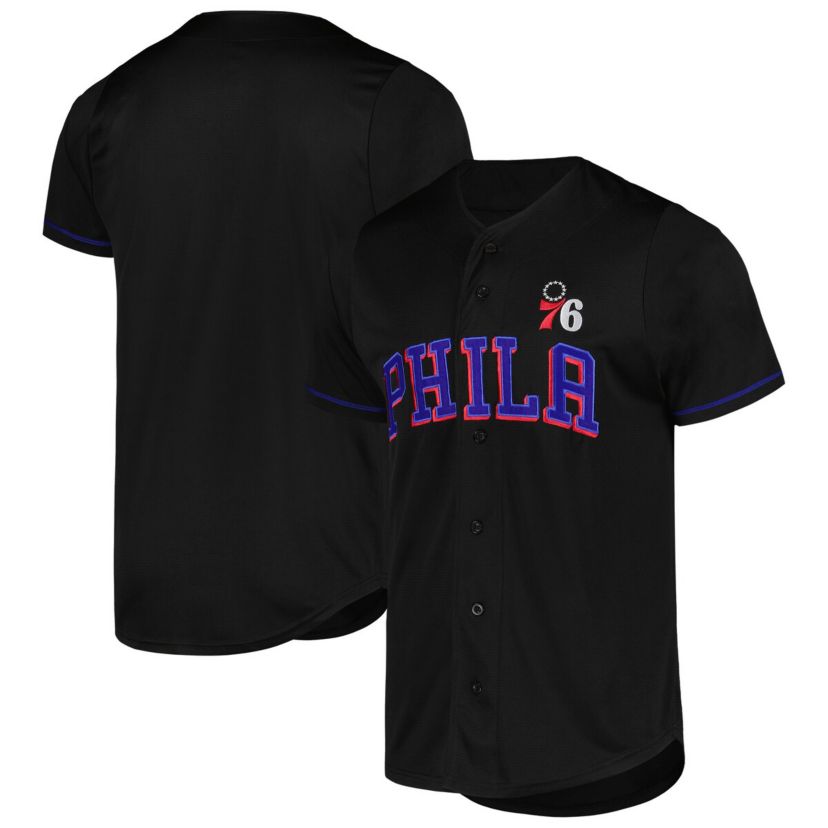 NBA Fanatics Philadelphia 76ers Pop Baseball Jersey