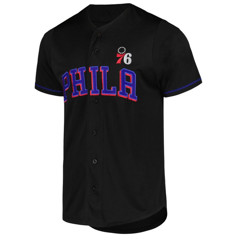 NBA Fanatics Philadelphia 76ers Pop Baseball Jersey