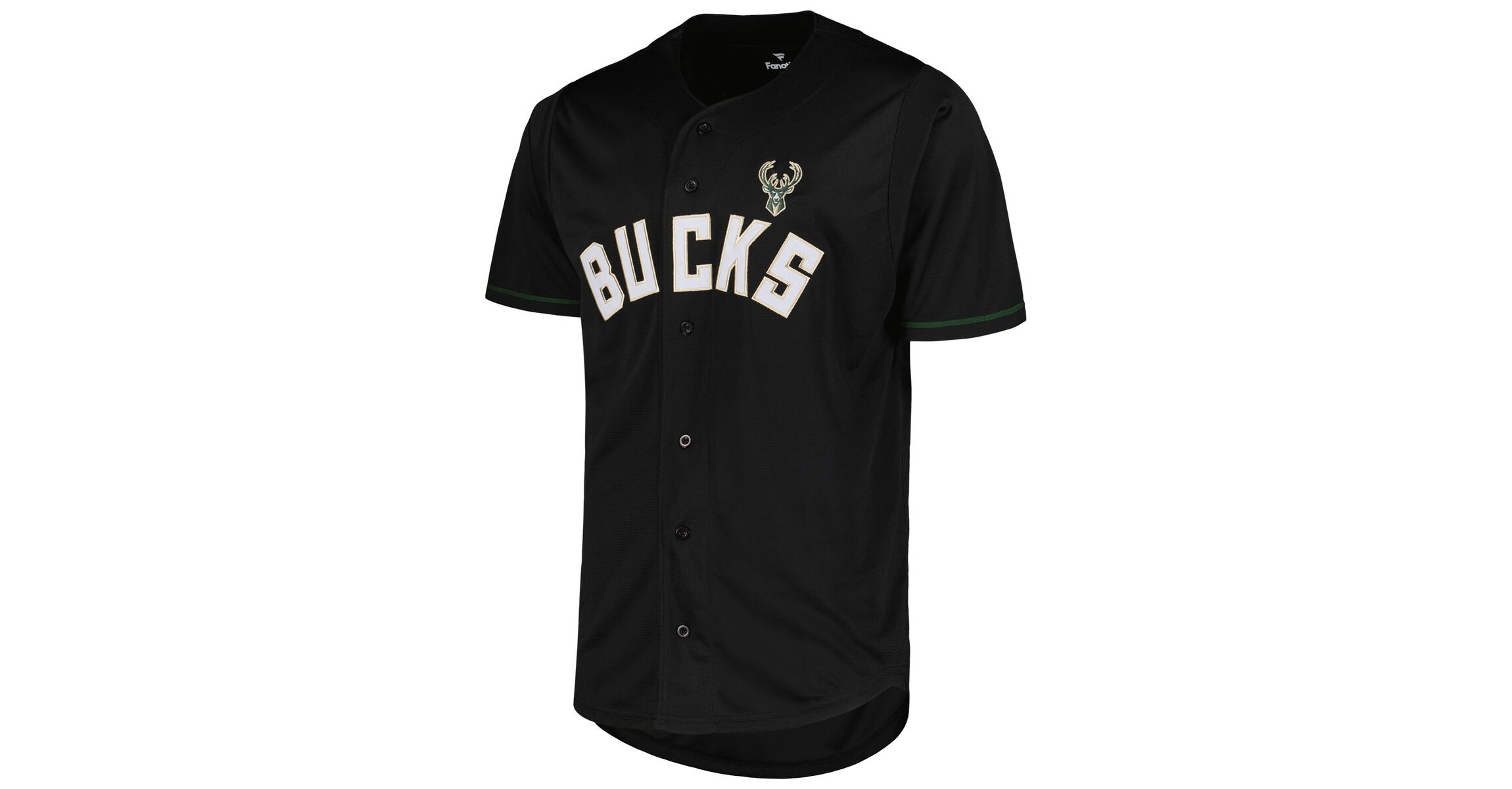 NBA Fanatics Milwaukee Bucks Pop Baseball Jersey
