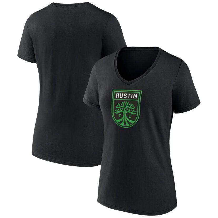 MLS Fanatics Austin FC Logo V-Neck T-Shirt