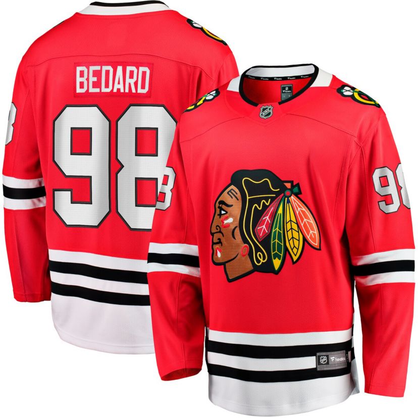 NHL Fanatics Connor Bedard Chicago Blackhawks Home Breakaway Player Jersey