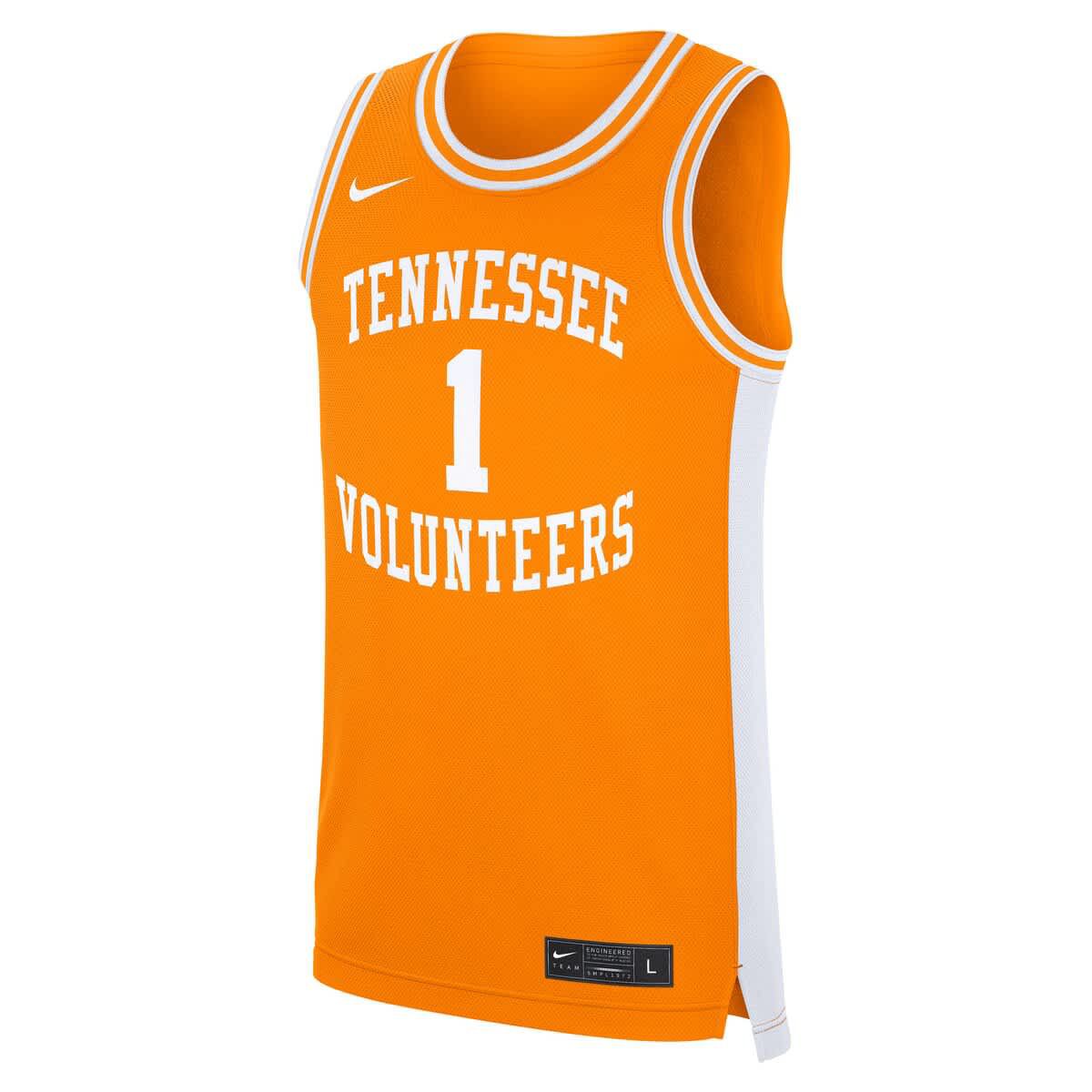 NCAA Nike #1 Tennessee Tennessee Volunteers Road Replica Jersey