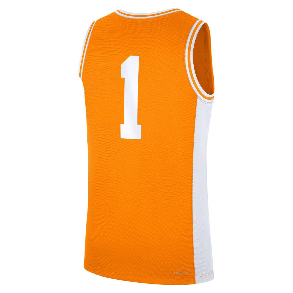 NCAA Nike #1 Tennessee Tennessee Volunteers Road Replica Jersey