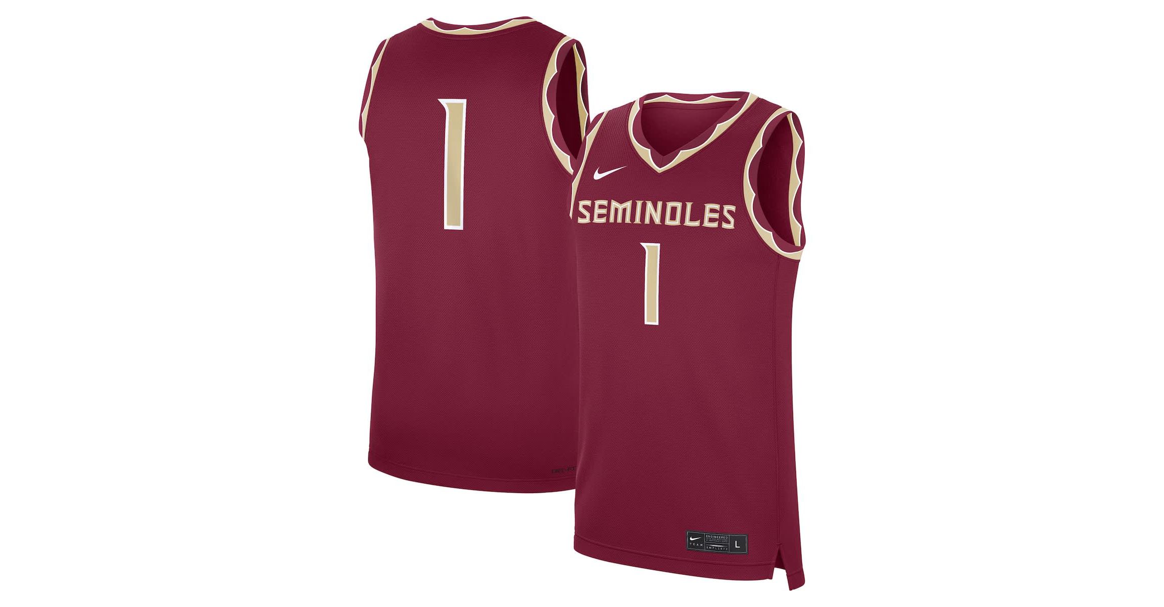 NCAA Nike #1 Florida State Seminoles Road Replica Jersey