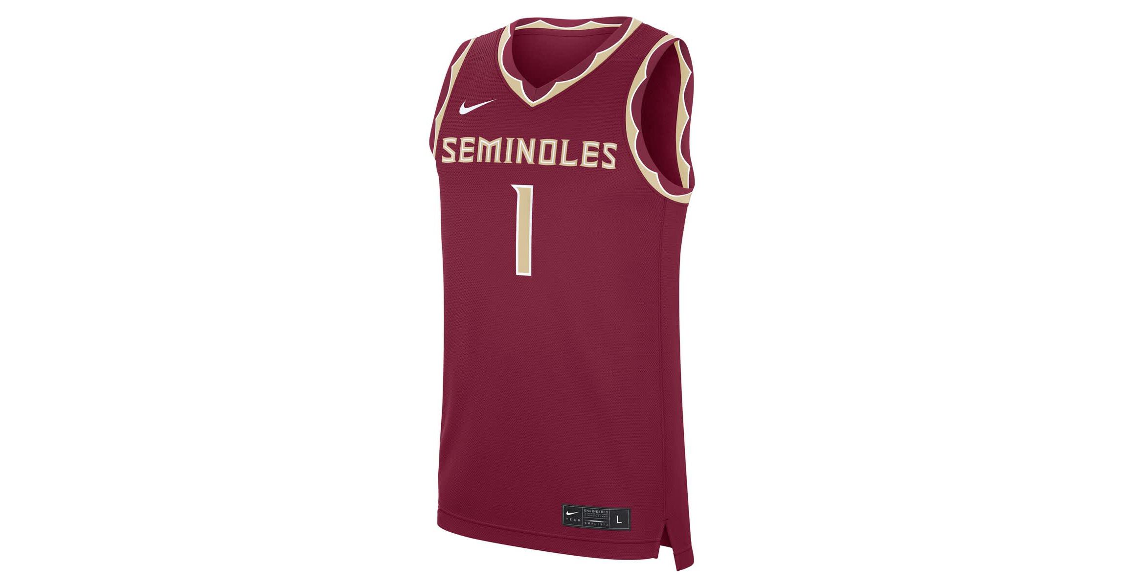 NCAA Nike #1 Florida State Seminoles Road Replica Jersey