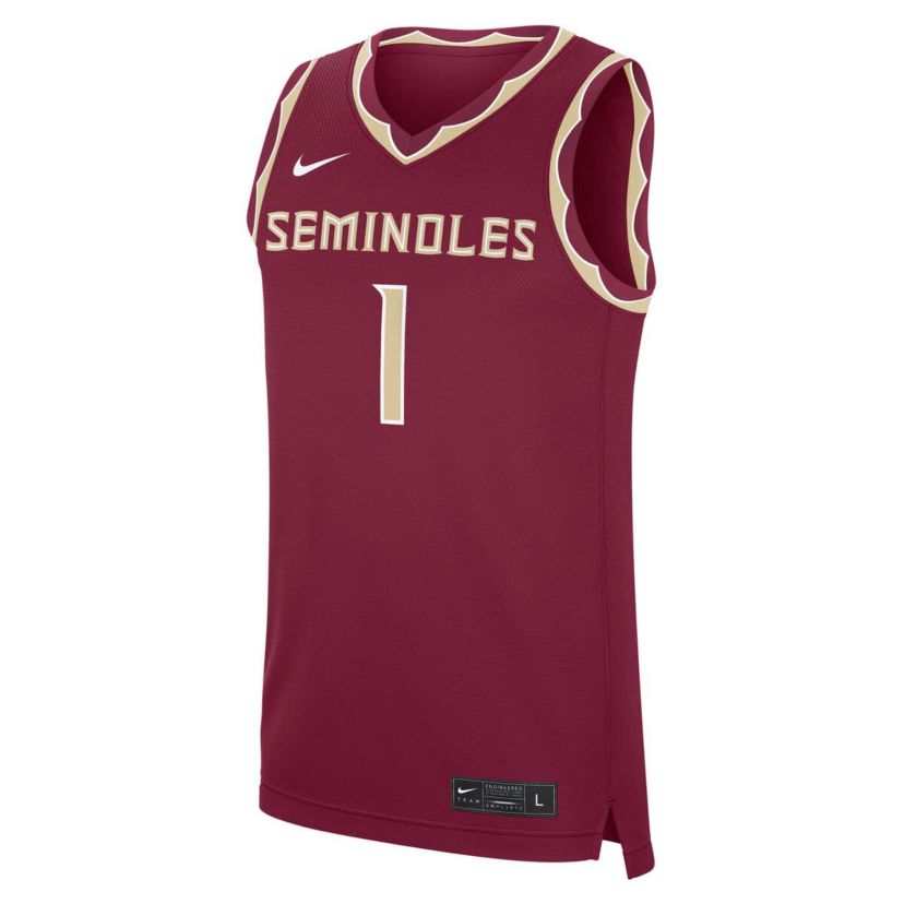 NCAA Nike #1 Florida State Seminoles Road Replica Jersey