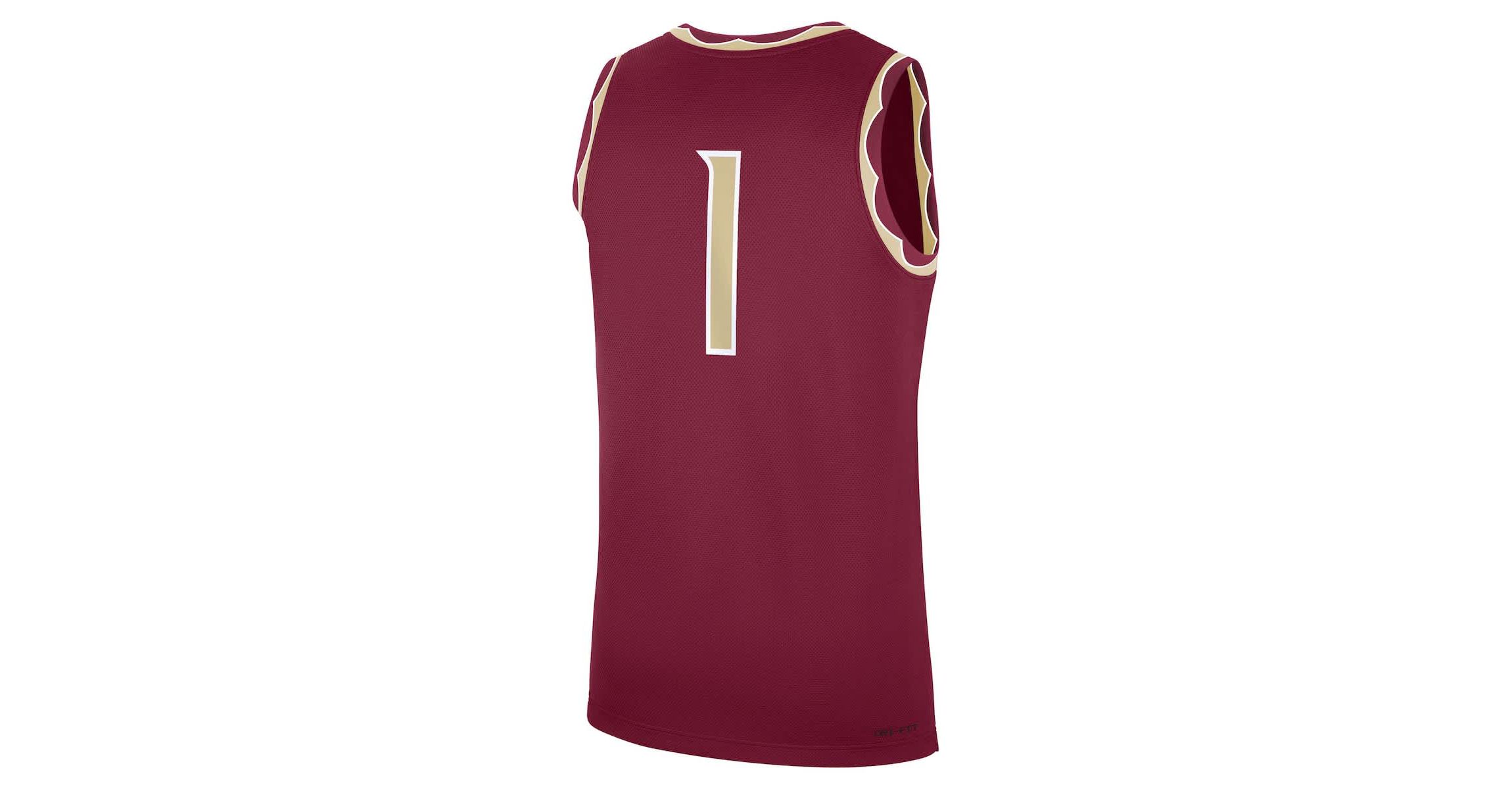 NCAA Nike #1 Florida State Seminoles Road Replica Jersey