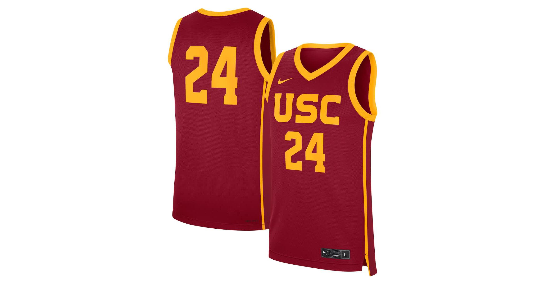 NCAA Nike #24 USC Trojans Road Replica Jersey