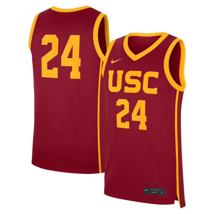 NCAA Nike #24 USC Trojans Road Replica Jersey