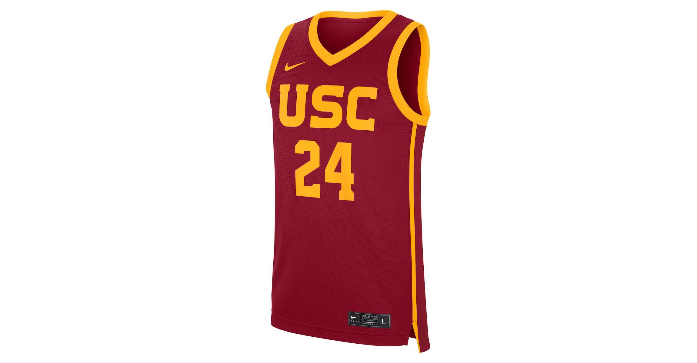 NCAA Nike #24 USC Trojans Road Replica Jersey