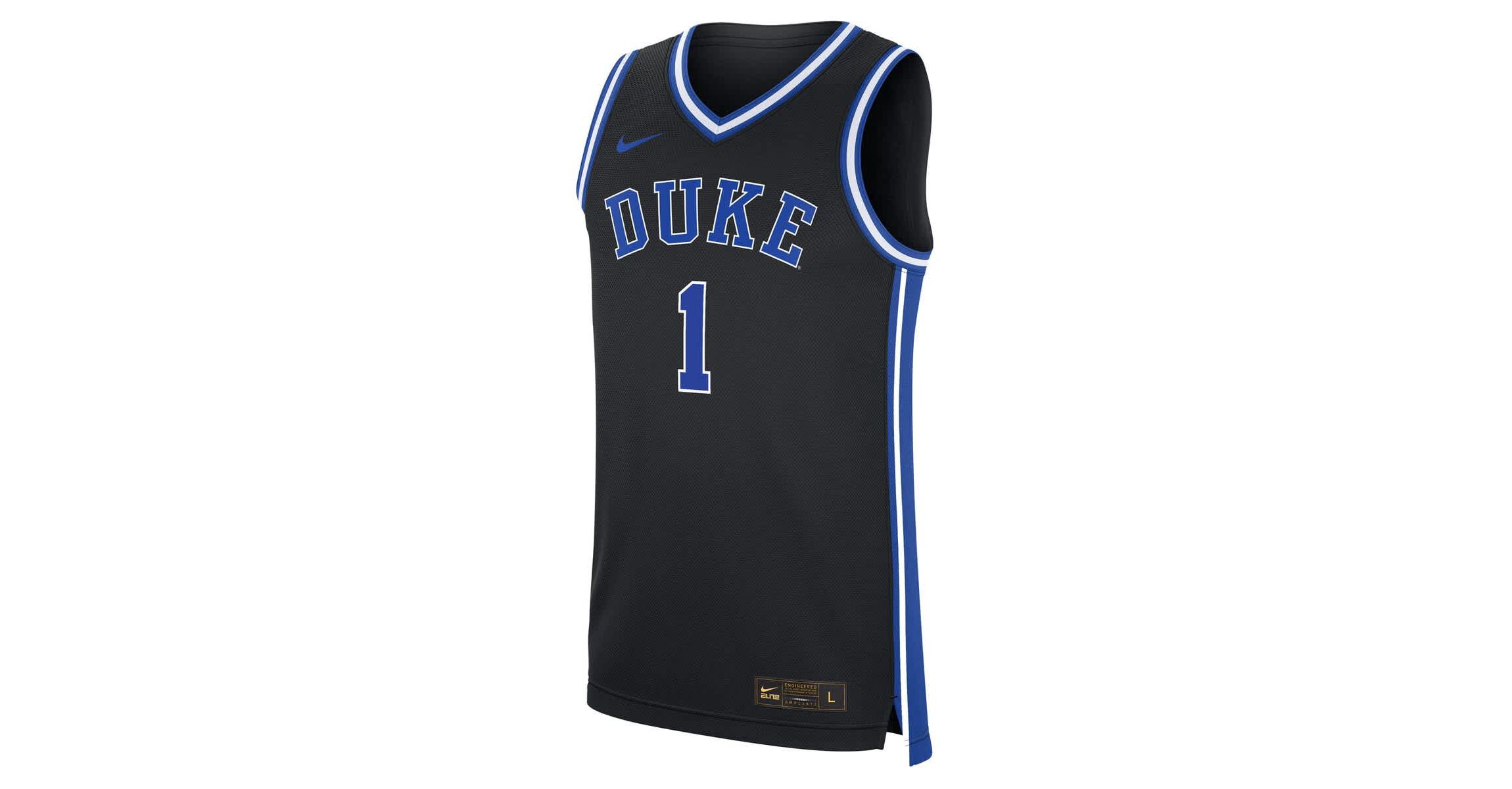 Duke Blue Devils NCAA Nike #1 Duke Devils Alternate Replica Jersey